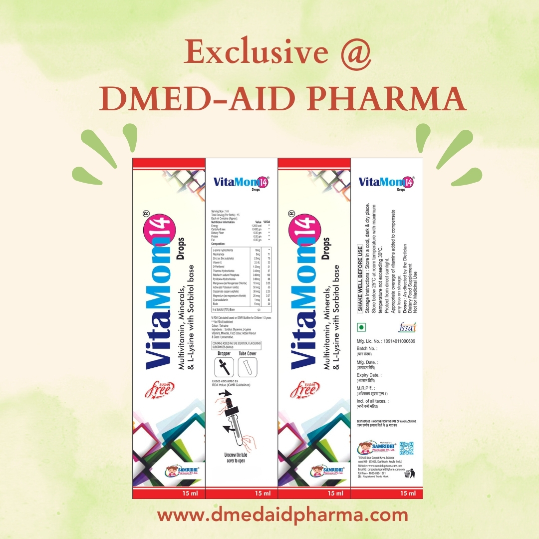 Vitamom14 Drops 15 ML Sugar Free